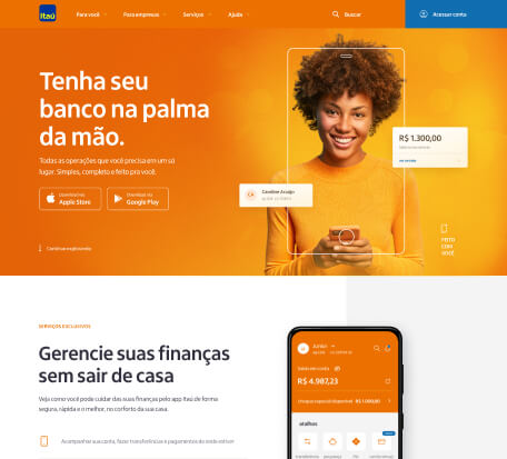 Imagem do case do Itau