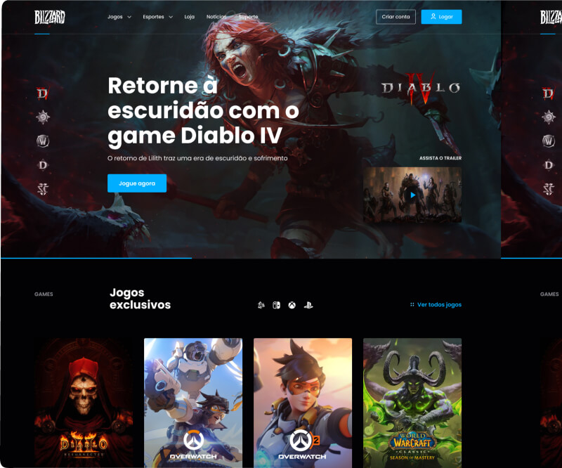 Imagem do projeto da blizzard