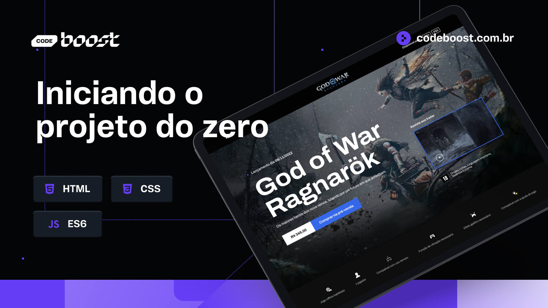 Thumbnail - Aula 2 - Iniciando um projeto do 0